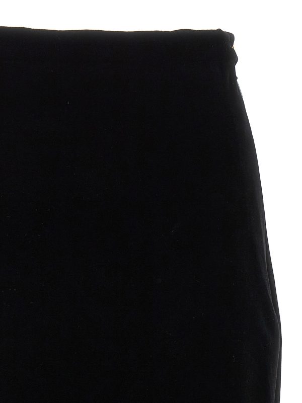 Velvet midi skirt - immagine 3