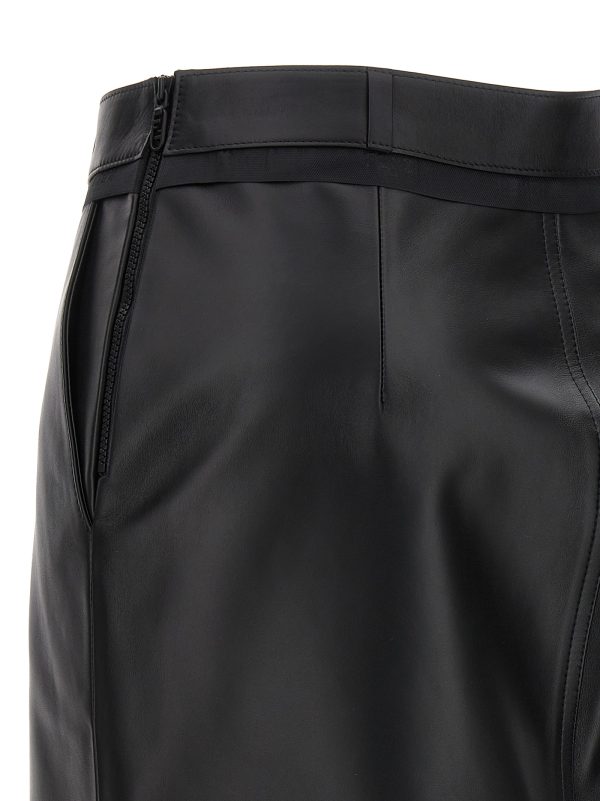 Leather midi skirt - immagine 4