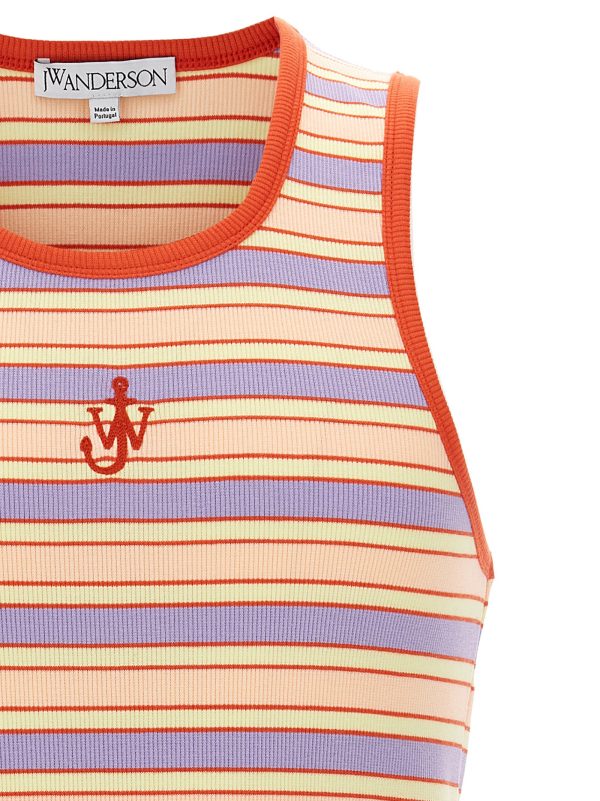 Logo ribbed tank top - immagine 3