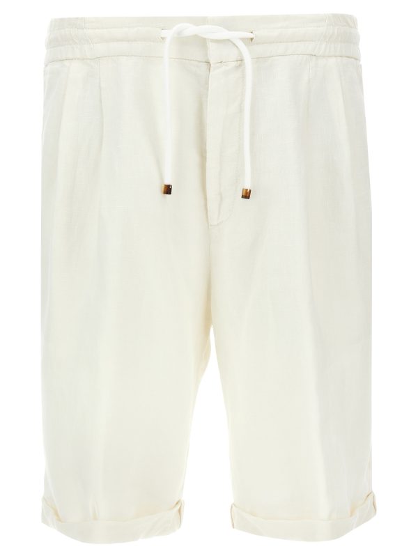 Linen bermuda shorts