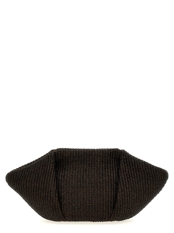 Woven clutch bag