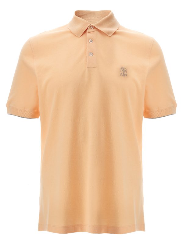 Logo piqué polo shirt