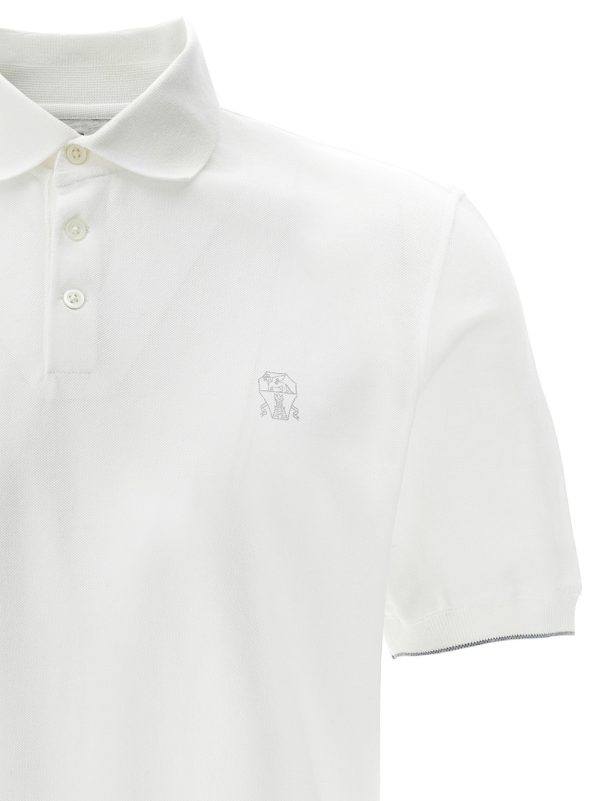 Logo piqué polo shirt - immagine 3