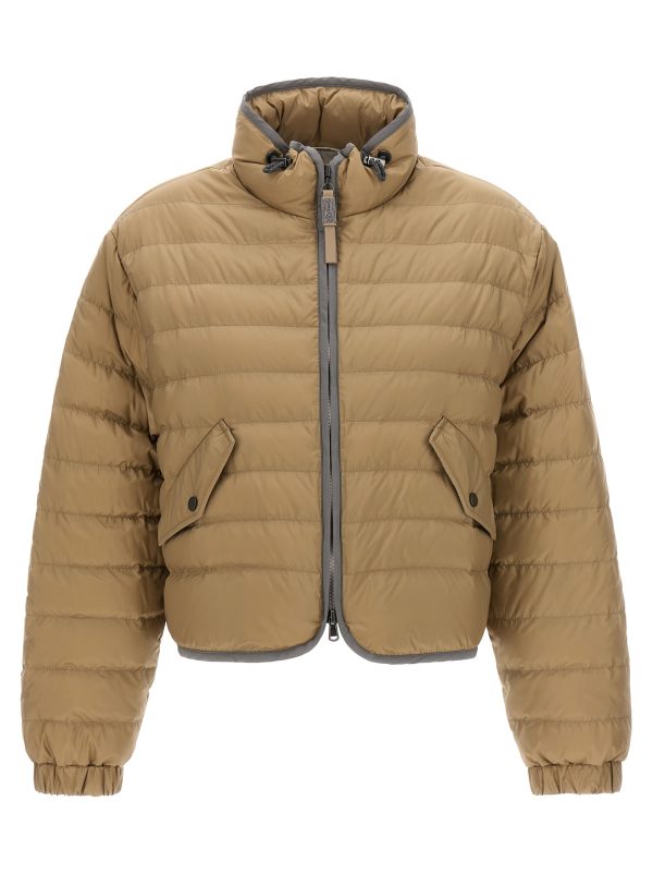 Monile detail down jacket