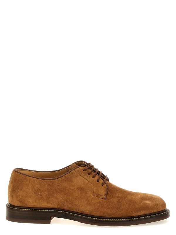 Suede derby